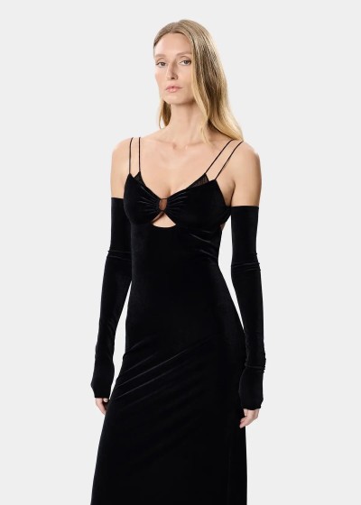 AMAZUIN GRETA VELVET JET BLACK