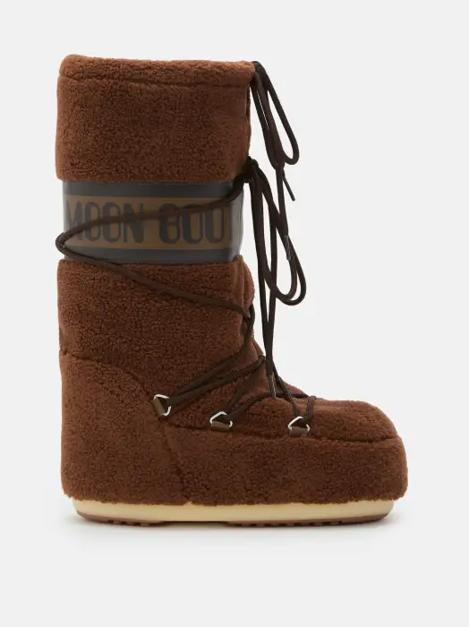 MOON BOOT FLEECE BROWN