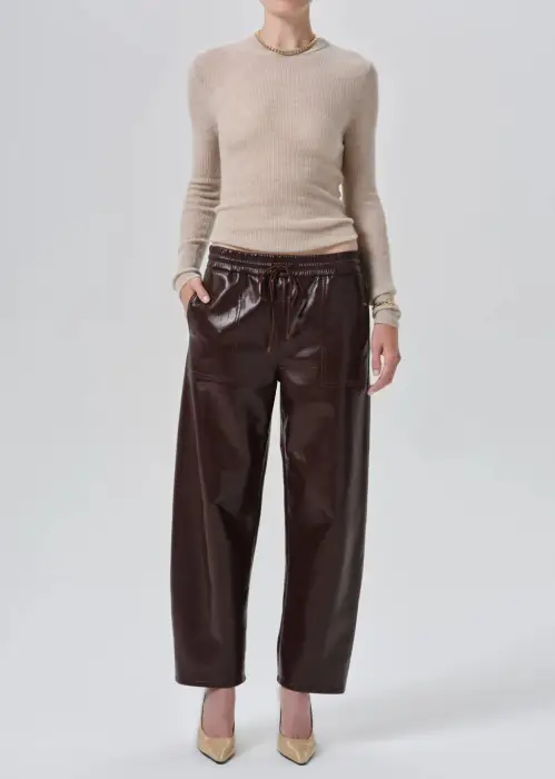 CITIZENS OF HUMANITY REWORK PULL ON IN RECYCLED LEATHER