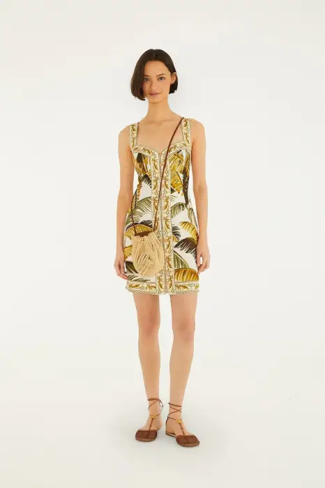 FARM RIO TRANCOSO SAND MINI DRESS