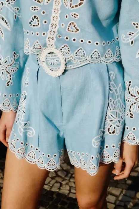 FARM RIO ROMANTIC RICHELIEU SHORTS