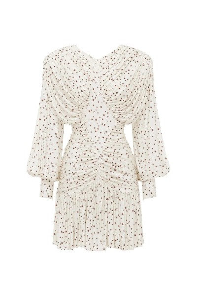 ALEMAIS ETTA RUCHED MINI DRESS