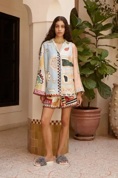 ALEMAIS MICHELLE SILK SKIRT 10