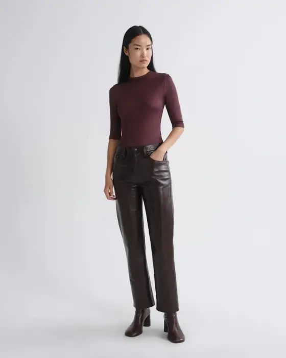 AGOLDE LANA IN RECYCLED LEATHER