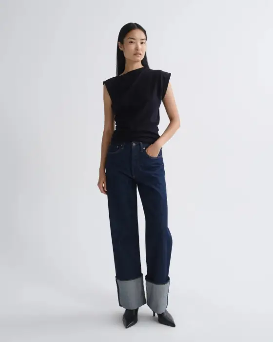 AGOLDE BIG CUFF JEAN IN RINSE