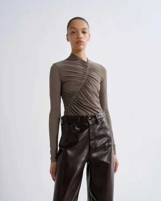 AGOLDE LUPIN BODYSUIT IN MINK