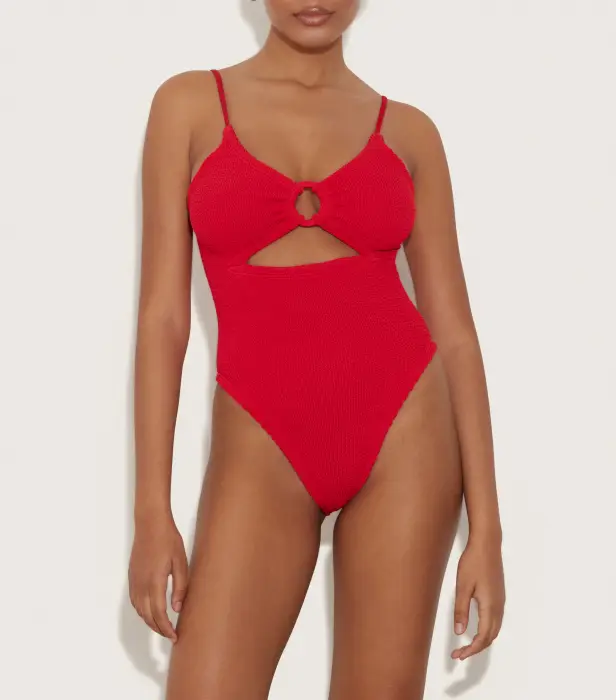 HUNZA CRYSTAL SWIM RED