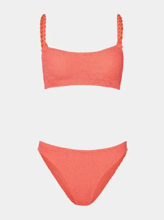 HUNZA PHOEBE BIKINI MET/CORAL
