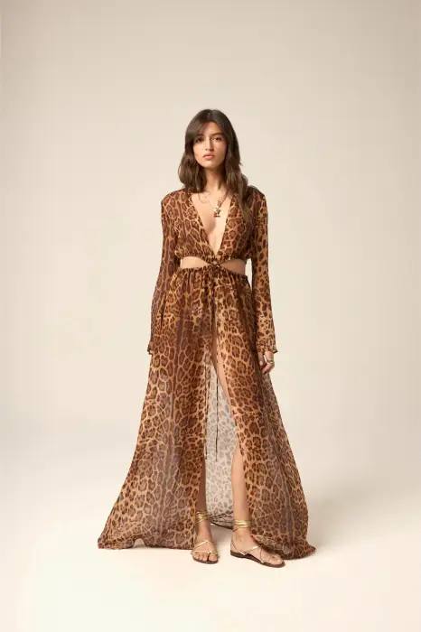R.OLGA PINA DRESS GHEPARDOXS-S