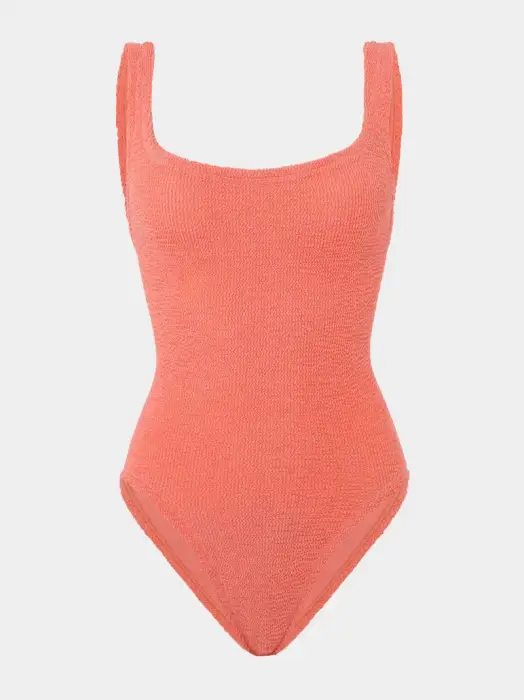 HUNZA SQUARE SWIM METAL/CORAL