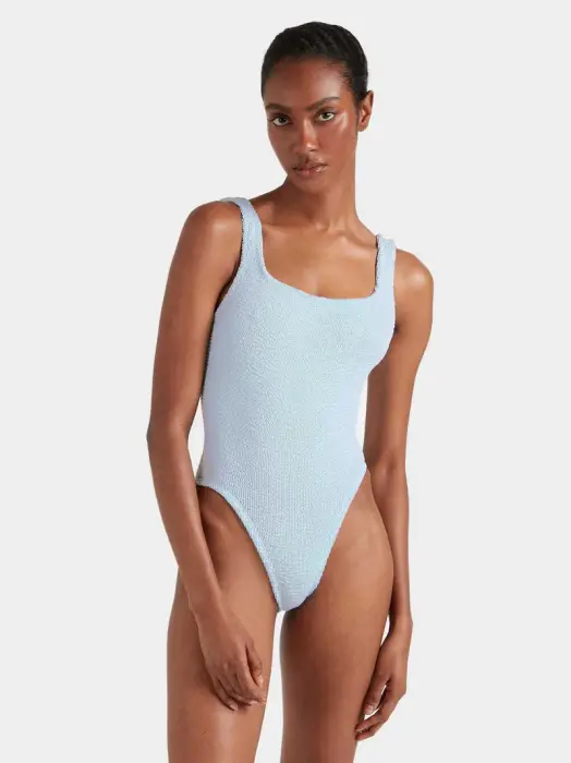 HUNZA SQUARE SWIM MET ICE BLUE