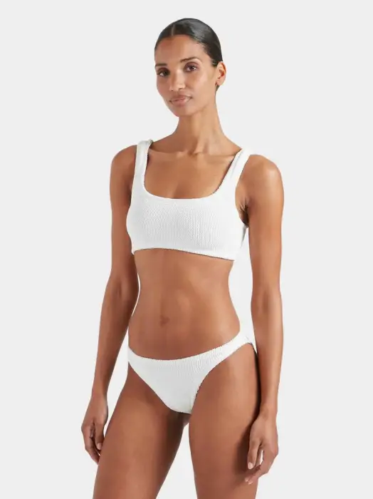 HUNZA XANDRA BIKINI METAL/WHIT