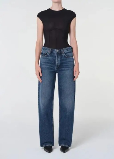 AGOLDE ARC JEAN 32 IN SHORTWAVE