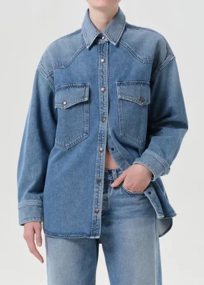 AGOLDE LOTTA SHIRT IN GRADE