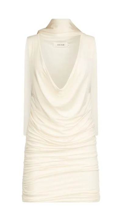 AYA MUSE BRISE DRESS PEARL