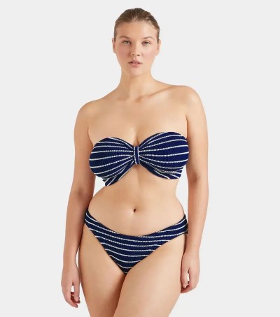 HUNZA JEAN BIKINI NAVY/WHITE