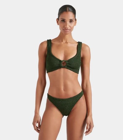 HUNZA JULIA BIKINI METAL/KHAKI