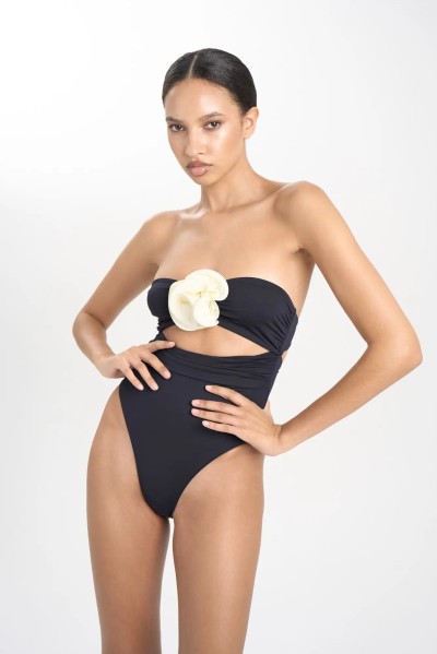 LA REVECHE HEGRA ONE PIECE BLACK IVORY