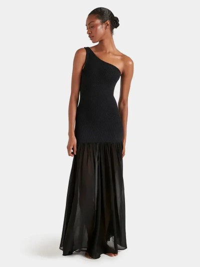 HUNZA NANCY DRESS BLACK