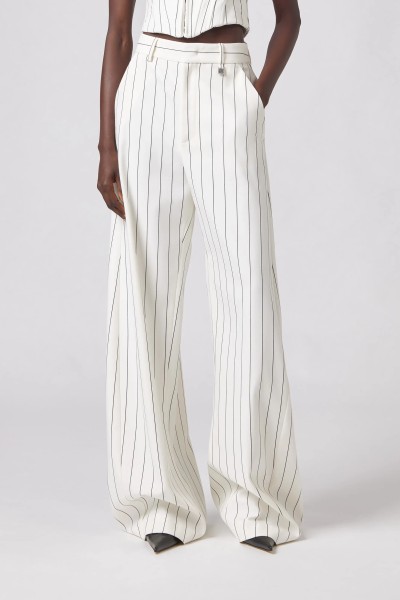 GIUSEPPE DI MORABITO PANTALONI TROUSERS OFF WHITE