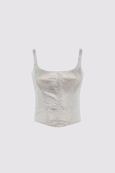 GIUSEPPE DI MORABITO BUSTIER TOP CRYSTAL