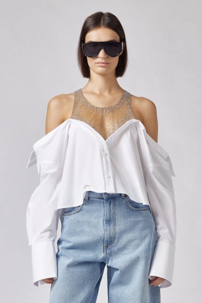 GIUSEPPE DI MORABITO CAMICIA SHIRT WHITE