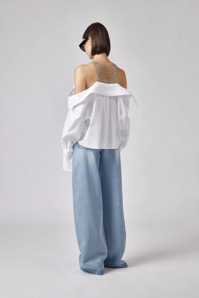 GIUSEPPE DI MORABITO CAMICIA SHIRT WHITE